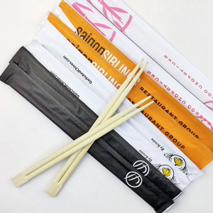 <strong>Custom</strong> <strong>Disposable</strong> Bamboo <strong>Chopsticks</strong> <strong>logo</strong> Printed Tableware Bamboo Round <strong>Chopsticks</strong> Set or Restaurants and Camping Free Sample - Product Image 1