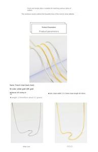 गैर-तिरनिश फैशन गहने थोक विक्रेताओं 1.5 मिमी 1.8 मिमी सोने की प्लेटेड <span class=keywords><strong>s925</strong></span> इटैली चांदी हार खोखला जाल बुना हुआ चेन - Product Image 6