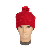 Bonnet de tête de mort tricoté 100% coton pour femmes bonnet pompon avec motifs de dessin animé de personnage de camouflage impression numérique pour le voyage