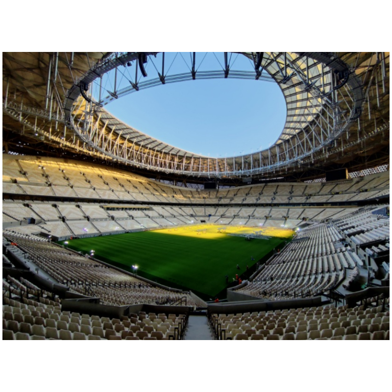 Высококачественный крупномасштабный Спортивный стадион Qatar Doha PTFE/ETFE, современный дизайн, архитектурная мембрана для открытой спортивной площадки