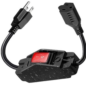 สายต่อปลั๊ก Nema พร้อมสวิตช์ สายไฟ PVC 14AWG 15A สำหรับใช้กับเครื่องใช้ไฟฟ้าภายในบ้าน - Product Image 5