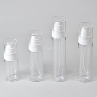 KINPACK Flacon pulvérisateur cosmétique en plastique PET 50ml 80ml 100ml avec bouchon à large ouverture et pompe pour sérum et lotion de soin de la peau