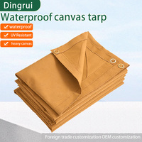 Toile de chanvre imperméable pour bâche – Rouleau de bâche en toile robuste pour couverture