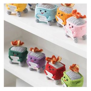 Cadeaux personnalisés faits main en crochet et tricot pour bébés, jouets en peluche doux pour nourrissons, animaux en peluche, certifiés CE, 0+ ans - Product Image 5