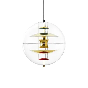 مصباح معلق بكوكب كروي مبتكر ما بعد الحداثة, مصباح دلاية بتصميم فني ، مناسب لغرفة المعيشة وقاعة الطعام والمطاعم ، الثريا
