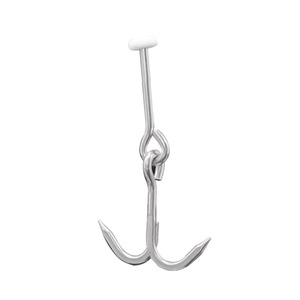 Ağır paslanmaz çelik et Hooks çift S Hooks Abattoir soğutmalı kamyon kasnak haddeleme kanca uygun et asılı - Product Image 1