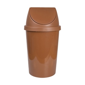 Poubelle en plastique marron de <span class=keywords><strong>50</strong></span> <span class=keywords><strong>litres</strong></span>, style américain simple, économique, pour restaurant de rue - Product Image 1