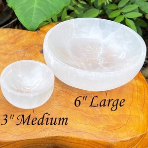 Bol en sélénite naturelle sculptée à la main nettoyage spirituel amour charge parfaite cristaux purifiants <span class=keywords><strong>idée</strong></span> <span class=keywords><strong>cadeau</strong></span> - Product Image 4