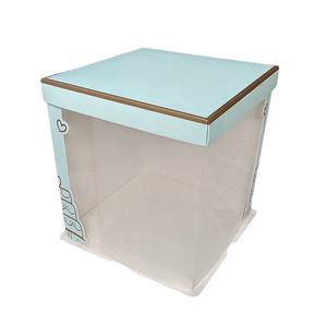 Оптовая продажа, большие бумажные коробки для тортов на день рождения, прозрачная упаковочная коробка для тортов с прозрачным окном - Product Image 4