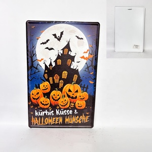 Letreros Metálicos Pintados de <span class=keywords><strong>Halloween</strong></span>, Impresiones Variadas en Lámina, Venta al por Mayor, Decoración de Pared para Bares y Garajes, Divertidos, Retro, Vintage - Product Image 5