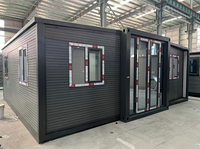 Maison conteneur préfabriquée prête à l'emploi, plate, portable et extensible, 2 à 5 chambres, étanche, résistante aux ouragans, villa respirante pour hôtels