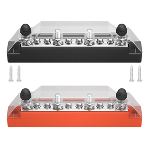 ขั้วต่อบัสบาร์ทองแดงขนาดใหญ่ 150A 12V แบบ 3x1/4”Post,6x # บล็อกจ่ายไฟ 8 ช่อง ได้รับการรับรองมาตรฐาน Rohs & CE สำหรับเรือ ยานยนต์ และพลังงานแสงอาทิตย์ - Product Image 2