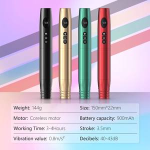 <span class=keywords><strong>Ambition</strong></span> 900mAh portátil maquillaje permanente ceja tatuaje pluma 3,5mm carrera inalámbrico tatuaje pluma máquina para delineador de ojos labios cuero cabelludo - Product Image 2