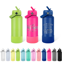 Botella de Agua de Acero Inoxidable de 32 oz, Diseño de Vacío, Funda de Goma, Capacidad de 1000 ml, Precio al por Mayor, para Viajes, Regalos Empresariales
