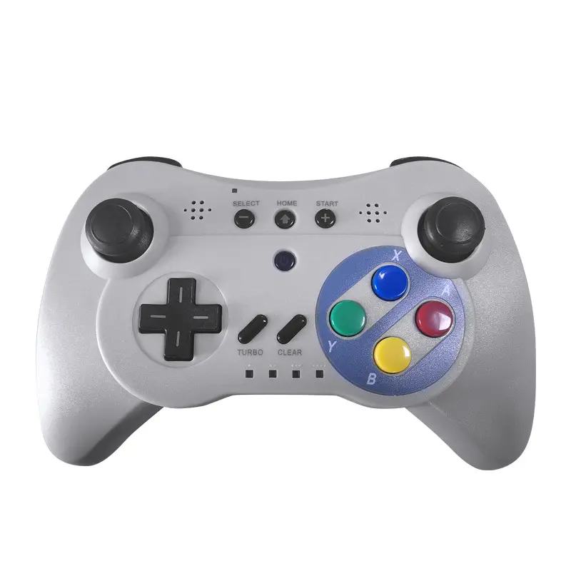 Wireless 3 Pro Controller Gamepad for Nintendo Wii U Gray joystick for NED wu pro Wii u118 3in1 work in pc android
