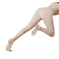 Chaussettes d'été antidérapantes à cinq doigts pour le Pilates et le yoga, style ballet, pour femmes, chaussettes de sport spéciales courtes, couleur unie