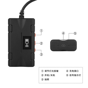 Industrial Endoscope 8mm 2000mm Wireless Pipeline Inspection Camera With Led Lighting Android Compatible - Product Image 2