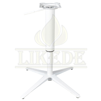 Métal blanc Aluminium Croix Hauteur Réglable Levage Pivotant Chevet Support Ordinateur Portable Bureau Côté Table Jambe