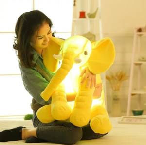 Cojín de Peluche Personalizado con Forma de Animal, Juguete de Peluche Suave y Luminoso, Almohada de Elefante con Luz LED Intermitente, Almohada de Elefante Luminosa - Product Image 5