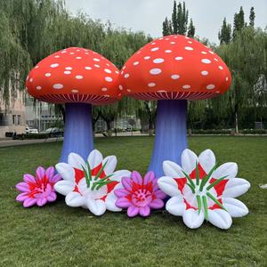 Sử dụng Wonderland chủ đề Đảng Inflatable Nấm và Hoa bóng bay với LED cho trang trí - Product Image 1