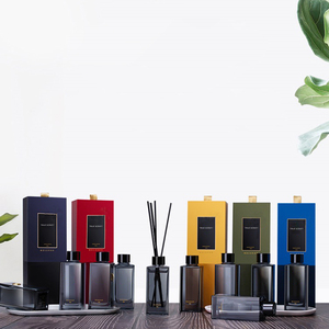 Sang Trọng Tùy Chỉnh Hình Vuông Chai Thủy Tinh Nhà Hương Thơm <span class=keywords><strong>Reed</strong></span> Khuếch Tán Với Que Mây Với Hộp Quà Tặng - Product Image 6