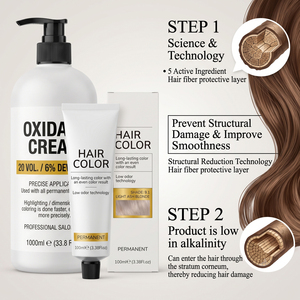 Crema Colorante per <span class=keywords><strong>Capelli</strong></span> Semi-Permanente OEM con Etichetta Privata, <span class=keywords><strong>Tinta</strong></span> per <span class=keywords><strong>Capelli</strong></span> a Lunga Durata, Copre i <span class=keywords><strong>Capelli</strong></span> Grigi per Barbieri e Saloni di Bellezza, Vendita all'Ingrosso - Product Image 3