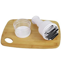 Handmatige knoflookhakker, mini handmatige chili-knoflook-wortelenpers, ui-groentesnijder, handmatige knoflookknijper