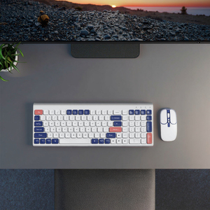 Nhà Máy OEM Mỏng 105 Phím Kích Thước Đầy Đủ Văn Phòng Bàn Phím Và Chuột Combo Màng Đa-Phương Tiện Truyền thông Chức Năng 2.4G Bt5.0 Cho Máy Tính Văn Phòng - Product Image 5