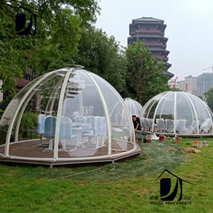 Carpa domo de cristal para exteriores, casa burbuja para 6-8 personas, carpa de lujo con estructura rígida para las cuatro estaciones, para jardín, patio, restaurante, hotel - Product Image 3