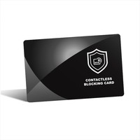Cartes de blocage RFID CR80 de haute qualité à impression personnalisée 13.56Mhz pour carte bancaire de crédit de visa protecteur