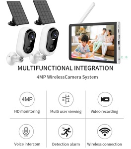<span class=keywords><strong>Kit</strong></span> NVR Solar WIFI ESOE 4MP CCTV con 2 Cámaras Panorámicas e Inclinables, IP66, Audio Inalámbrico, Visión Nocturna, Plug-and-Play, Pantalla LCD, Micrófono Integrado, CMOS - Product Image 5