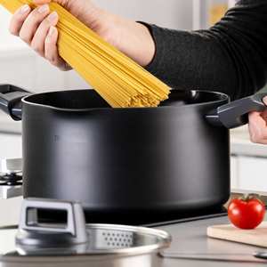 Cacerola de 24 cm con cocina de inducción de línea de declaración aplicable para Restaurantes-Metal Plástico Aluminio - Product Image 1