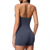 2026 Combishort de yoga sexy pour femme, col en V, dos nu, effet push-up, coupe ajustée, pour entraînement, gym, fitness et yoga