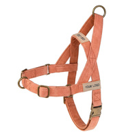 Harnais pour chien en toile cirée réglable, anti-évasion, durable, facile à contrôler, avec clip frontal