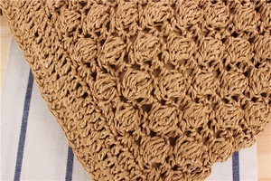 Nuova Borsa a Secchiello <span class=keywords><strong>in</strong></span> <span class=keywords><strong>Rafia</strong></span> Intrecciata con Design Moderno per Donne, Ideale per Spiaggia e Vacanze - Product Image 3