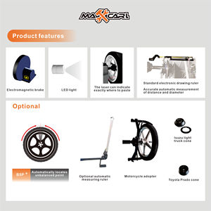 Bilanciatrice per Ruote Auto MAXCARL B5P, Macchina Professionale per Bilanciamento Pneumatici con Velocità di Rotazione 90/130rpm - Product Image 5