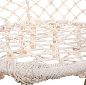Silla hamaca de macramé moderna para exteriores, cojines de cuerda de algodón tejidos a mano, mecedora relajante para bebé para dormitorio, parque, red de pesca - Product Image 5