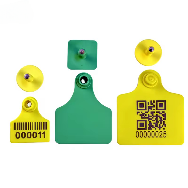 860-960Mhz UHF Chip Long Range Livestock Animal TPU RFID Ear Tag for Cattle Sheep Pig Goats