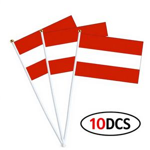 Недорогой прочный полиэстеровый флаг Палестины, размер 14*21 см, с древком, для размахивания, с печатным дизайном - Product Image 2