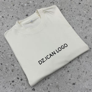 Streetwear Homme Manches Courtes Surdimensionné Plain Blank Boxy T-Shirts Coton de Haute Qualité T-shirt à Épaules Chutes Lourdes - Product Image 6