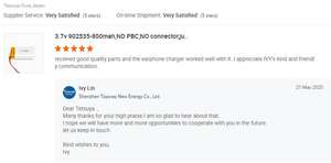 502535 de 400mah 3,7 v titanato de caso duro drone enriquecer de polímero de litio de la batería de iones de las células - Product Image 6