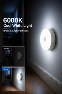 <b>Wireless</b> Rechargeable Motion Sensor LED Night <b>Light</b> Type-C Magnetic Wall <b>Light</b> for Closet Cabinet - Product Image 6