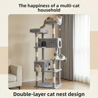 Meilleures ventes : Arbre à chat de luxe moderne et spacieux, avec tour, poteau à gratter en sisal, structure d'escalade et de saut, et maison pour chat intégrée