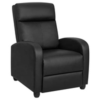 Fauteuil inclinable électrique et manuel noir, réglable, avec massage et chauffage, pour la détente et le repos, fourni directement par l'usine chinoise