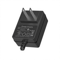 Adaptateur secteur DC 12V 2A RWX avec affichage pour éclairage LED et lampe de culture, en matériau PC, prise US, câble de 1,5 m
