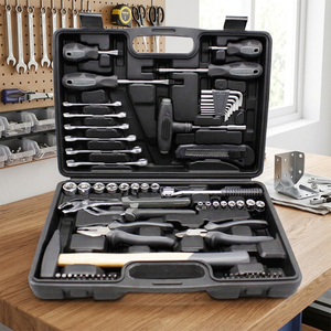 Wholesale Aotong 61PCS Carbon Steel Socket Wrench <b>Tool</b> Kit 1 Year Warranty Hard Case Packaging Customizable OEM for Home Use - Product Image 5