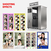 Machine Photobooth Portable en Acier Inoxydable pour Mariages, Événements et Location – Photobooth Libre-Service avec Appareil Photo pour Smartphones