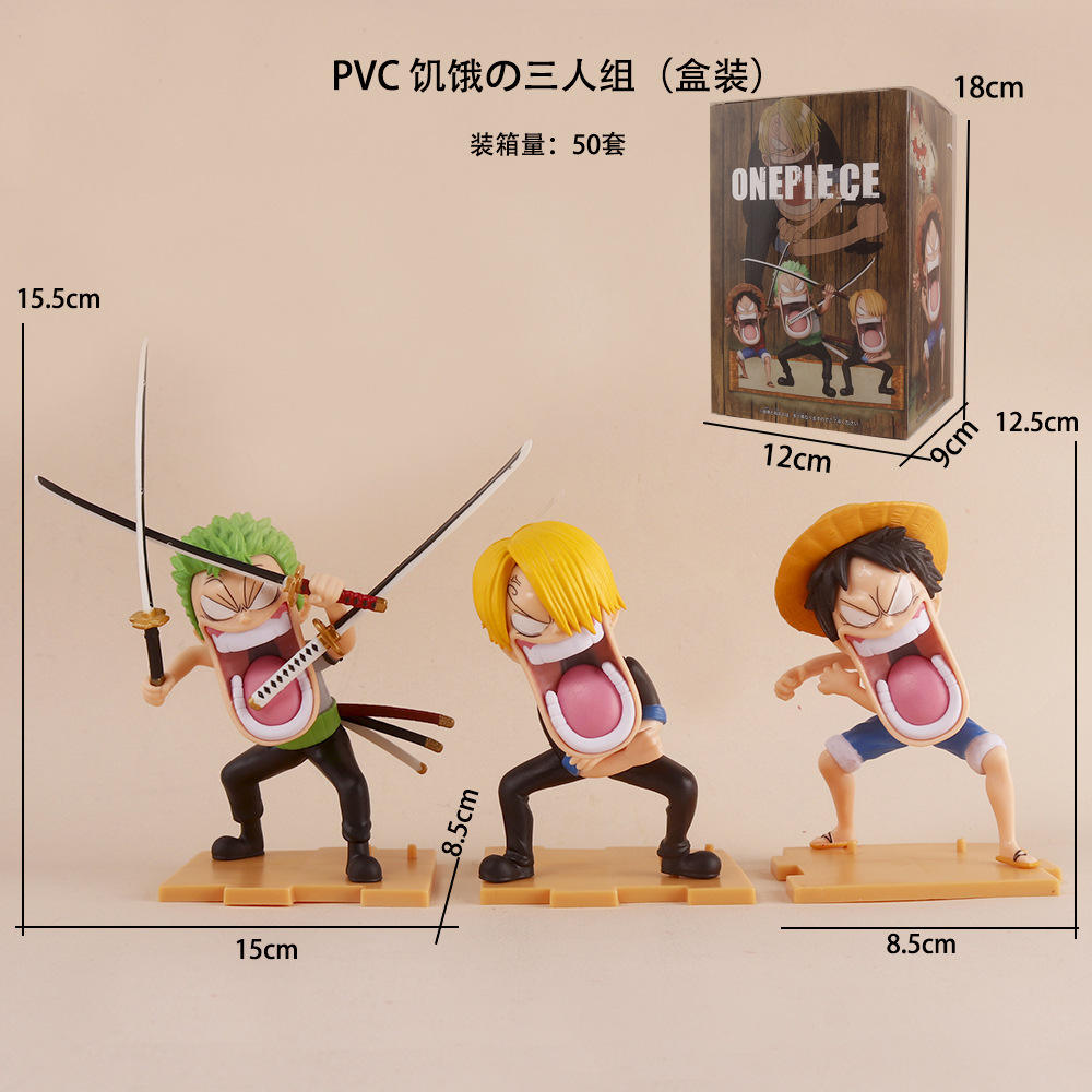 Luffy Zoro Sanji-13CM