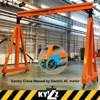 Grue à portique électrique autopropulsée à cadre en A, état neuf, composants de moteur principal, roulement, engrenage, hauteur de levage maximale 10 m
