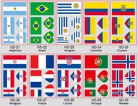 Autocollants pour le visage à transfert d'eau, imperméables et résistants à la transpiration, avec drapeaux nationaux des États-Unis, du Canada et du Mexique, pour le football 2026